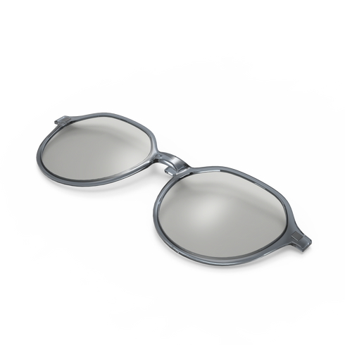 1本で複数のレンズに交換できるクリップオンサングラス クラウンパントシェイプ EP310