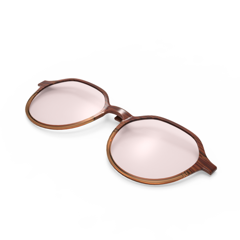 1本で複数のレンズに交換できるクリップオンサングラス クラウンパントシェイプ EP310