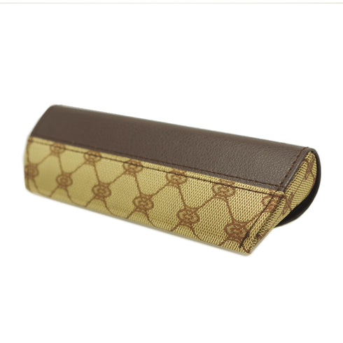 モノグラムで高級感のある軽いメガネケース ブラウン SH430