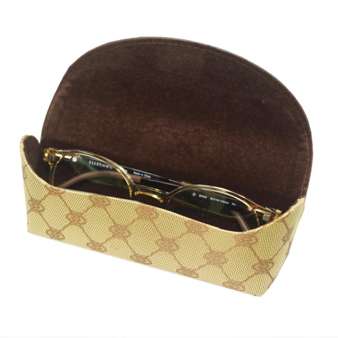 モノグラムで高級感のある軽いメガネケース ブラウン SH430