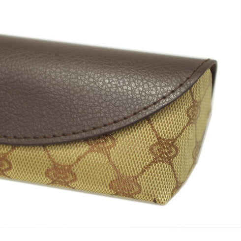 モノグラムで高級感のある軽いメガネケース ブラウン SH430