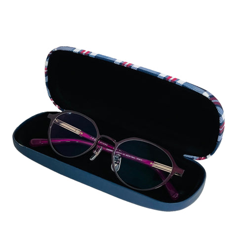 カバンの中でも目立つチェック柄のメガネケース MT565