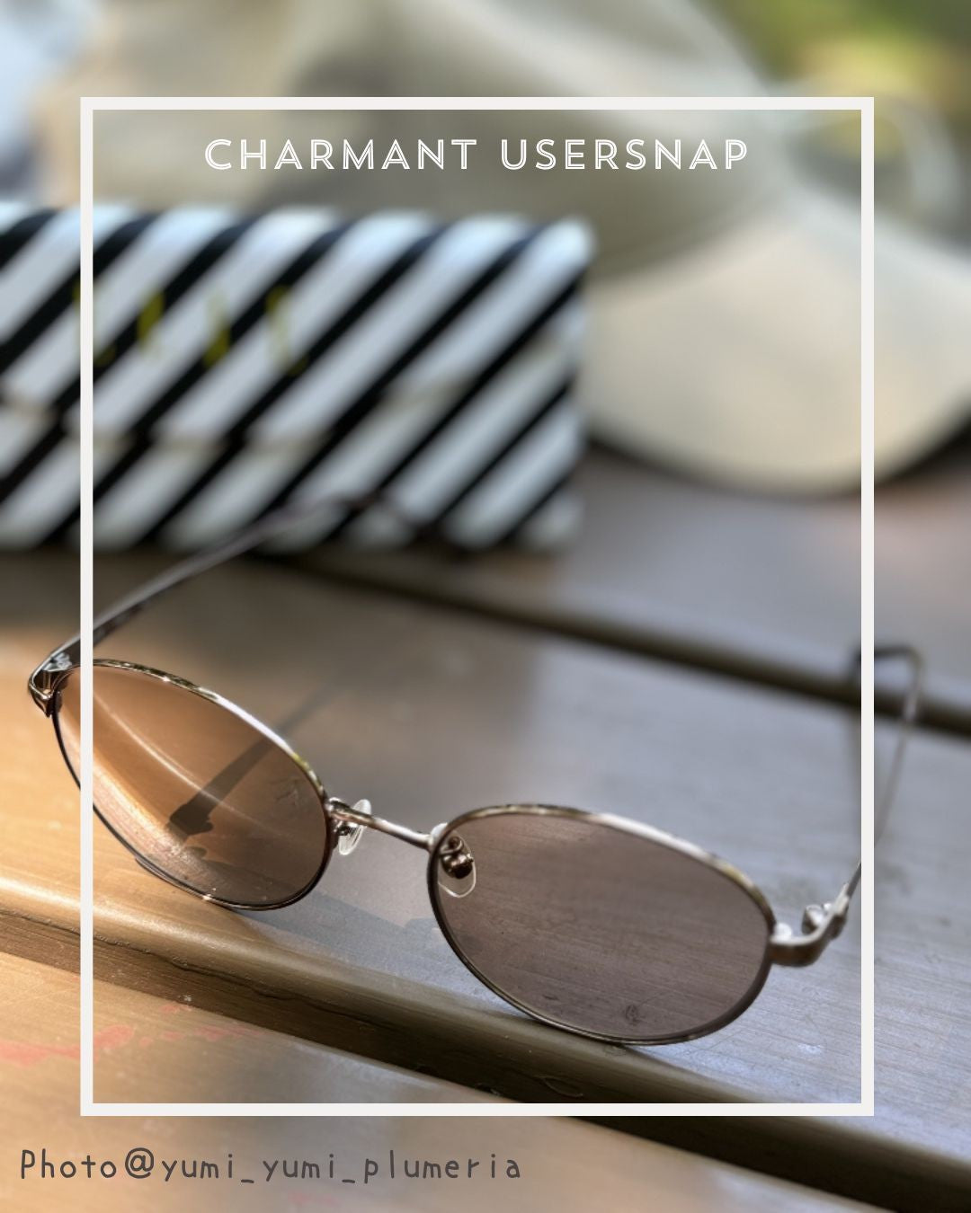 シャルマン CHARMANT サングラス FG24500 OL ケース付き ちょこ